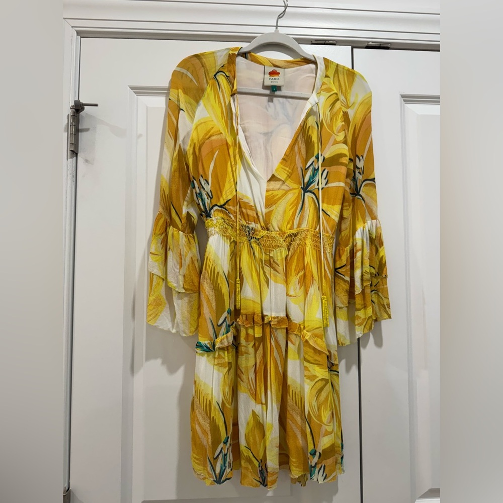 Farm Rio yellow dress